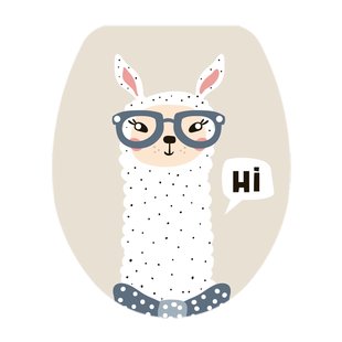 Aquavive Wc-bril - Duroplast - Softclose - Verstelbaar - Met Lamaprint