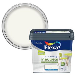 Flexa Lak Mooi Makkelijk Meubels Zijdeglans Wit 750ml