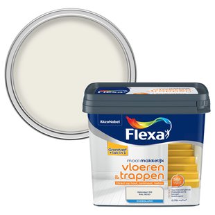 Flexa Lak Mooi Makkelijk Vloeren & Trappen Zijdeglans Gebroken Wit 750ml