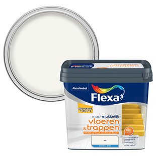 Flexa Lak Mooi Makkelijk Vloeren & Trappen Zijdeglans Wit 750ml