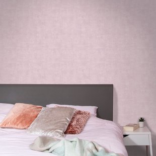 Decomode Vliesbehang Concrete Mat - Roze - 10,05m X 53cm