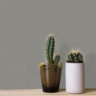 Decomode Vliesbehang Basic Textile - Taupe - 10,05m X 53cm