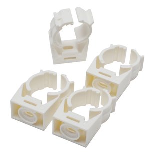 Sanivesk Zadel Met Klikbevestiging Wit 10 Stuks 10-14mm