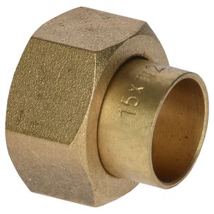 Sanivesk Soldeer Recht Overgang 2-delig 15mm X 1/2f