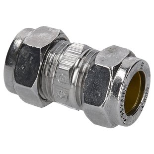 Sanivesk Knel Recht Chroom 15x15mm