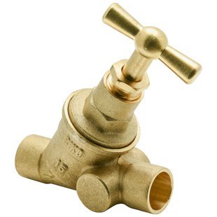 Sanivesk Stopkraan Messing 15x15mm Soldeer