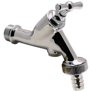 Sanivesk Tapkraan Met Beluchter, Krukbediening En Slangwartel Chroom ( Buitendraad X Buitendraad ) 1/2 X 3/4