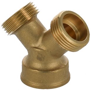 Sanivesk Y-stuk 3/4mx3/4fx3/4m Messing