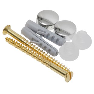 Sanivesk Fontein-/potschroeven Chroom 2 Stuks