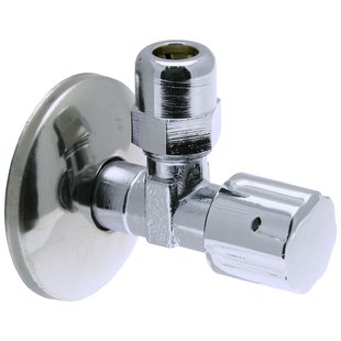 Sanivesk Hoekstopkraan Met Rozet 3/8 Buitendraadx10mm Chroom