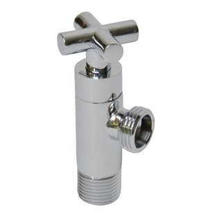 Sanivesk Design Hoekstopkraan kruis 1/2 Buitendraad X 1/2 Buitendraad Chroom