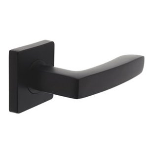 Intersteel Deurkruk Op Rozet Minos - Metaal - Zwart Mat - Vierkant Rozet - Rozet 20x17 Mm