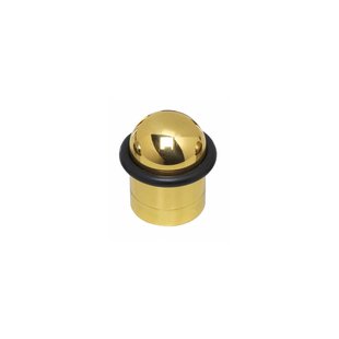 Intersteel Deurstop Met Ring Messing Gelakt