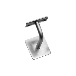 Intersteel Leuninghouder Gebogen Vierkant Hol Rvs Geborsteld