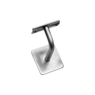 Intersteel Leuninghouder Gebogen Vierkant Vlak Rvs Geborsteld