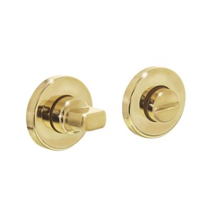 Intersteel Rozet Toilet-/badkamersluiting 8 Mm Rond Verdekt Kunststof Messing Gelakt