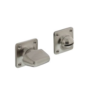 Intersteel Vierkant Rozet + Toilet-/badkamersluiting Nikkel Mat