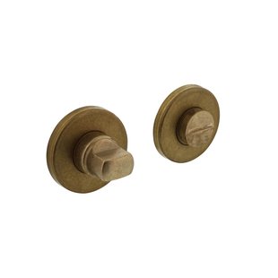 Intersteel Rozet + Toilet-/badkamersluiting Rond Messing Getrommeld