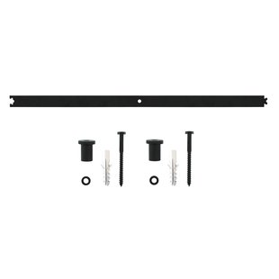 Intersteel Schuifdeursysteem Tussenrail 90cm Mat Zwart