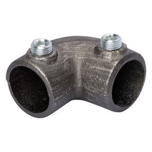 Bocht Van 90° Voor Gordijnen 28mm Gegalvaniseerd Staal