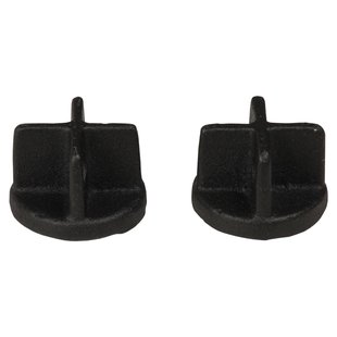 Intensions - Eindknop - Dop - Zwart - Diam. 28 Mm - 2 Stuks