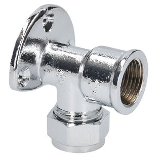 Sanivesk Knel Muurplaat Chroom 15mm X 1/2f