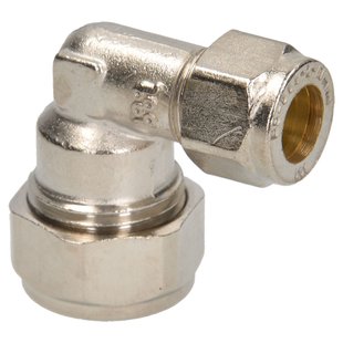 Sanivesk Knel Knie Verloop Chroom 15x10mm