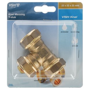 Vsh Knel T-stuk 22x22x22mm