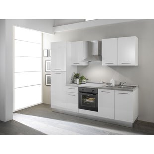 Keukenblok 'venus' Wit Hoogglans 250cm | Inclusief Apparatuur