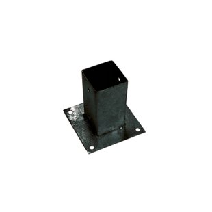 Giardino Bodemplaat, 71x71x150mm Ral 9005 Zwart