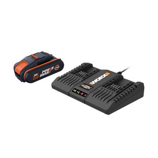 Worx Batterij + Dubbele Lader Wa3610 20v 2ah