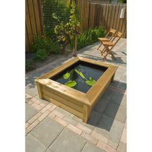 Ubbink Bovengronds Vijverframe Quadro Wood Ii Fsc Hout 147,8x103,5x47,5cm