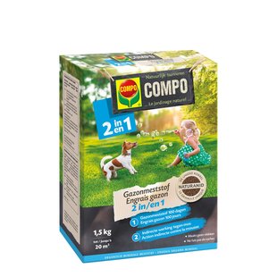 Compo Gazonmeststof 2-in-1 (20 M²) 1,5kg