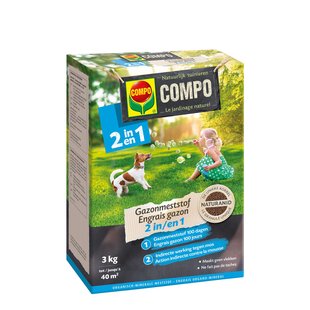 Compo Gazonmeststof 2-in-1 (40 M²) 3kg