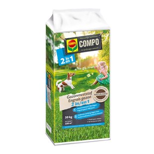 Compo Gazonmeststof 2-in-1 (250 M²) 20kg