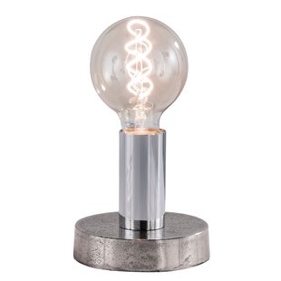 Fischer & Honsel Tafellamp Valence Nikkel/chroom E27 40w