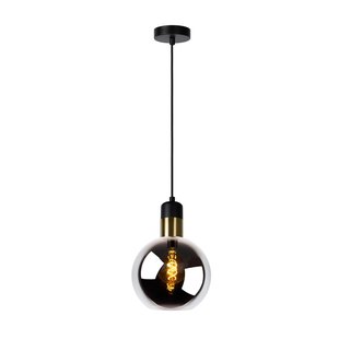Lucide Hanglamp Julius - Gerookt Glas - 20cm - E27