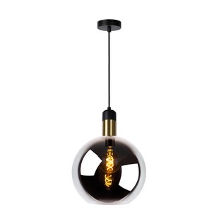 Lucide Hanglamp Julius - Gerookt Glas - 28cm - E27