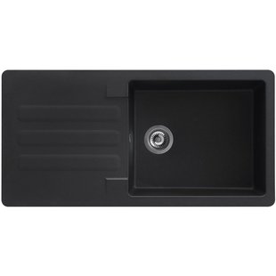 Spoelbak Vogua 1 Xl Bak 100x50x21cm Composiet Zwart