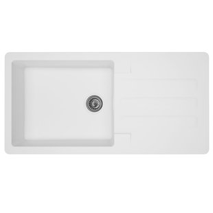 Spoelbak Vogua 1 Xl Bak 100x50x21cm Composiet Wit