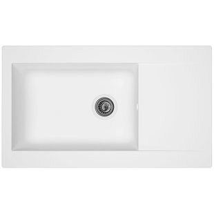 Spoelbak Einna 1 Xl Bak 86x50x20cm Composiet Wit