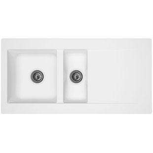 Spoelbak Einna 1,5 Bak 100x50x20cm Composiet Wit