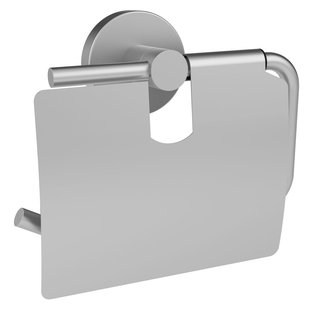 Allibert Toiletrolhouder Coperblink - Metaal - Met Klep - Geborsteld Metaal/chroom