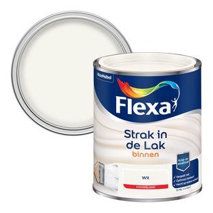 Flexa Strak In De Lak Hoogglans Wit 750ml