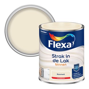 Flexa Strak In De Lak Hoogglans Roomwit 750ml