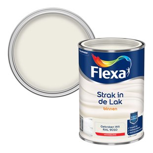 Flexa Strak In De Lak Hoogglans Gebroken Wit Ral9010 1,25l