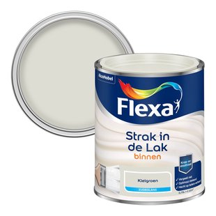 Flexa Strak In De Lak Zijdeglans Kleigroen 750ml