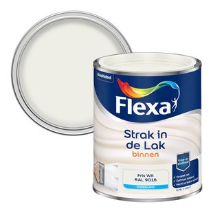 Flexa Strak In De Lak Zijdeglans Fris Wit Ral9016 750ml