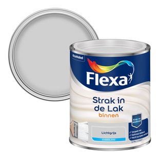 Flexa Strak In De Lak Zijdeglans Lichtgrijs 750ml