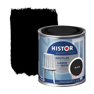 Histor Perfect Finish Houtlak Hoogglans Zwart 0,25l